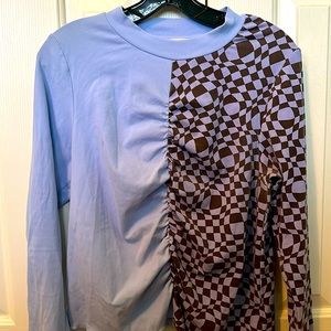 Jo West Long Sleeved Split Pattern T-Shirt- Size XL